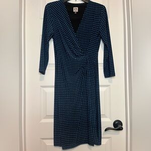 Anne Klein faux wrap dress Size S